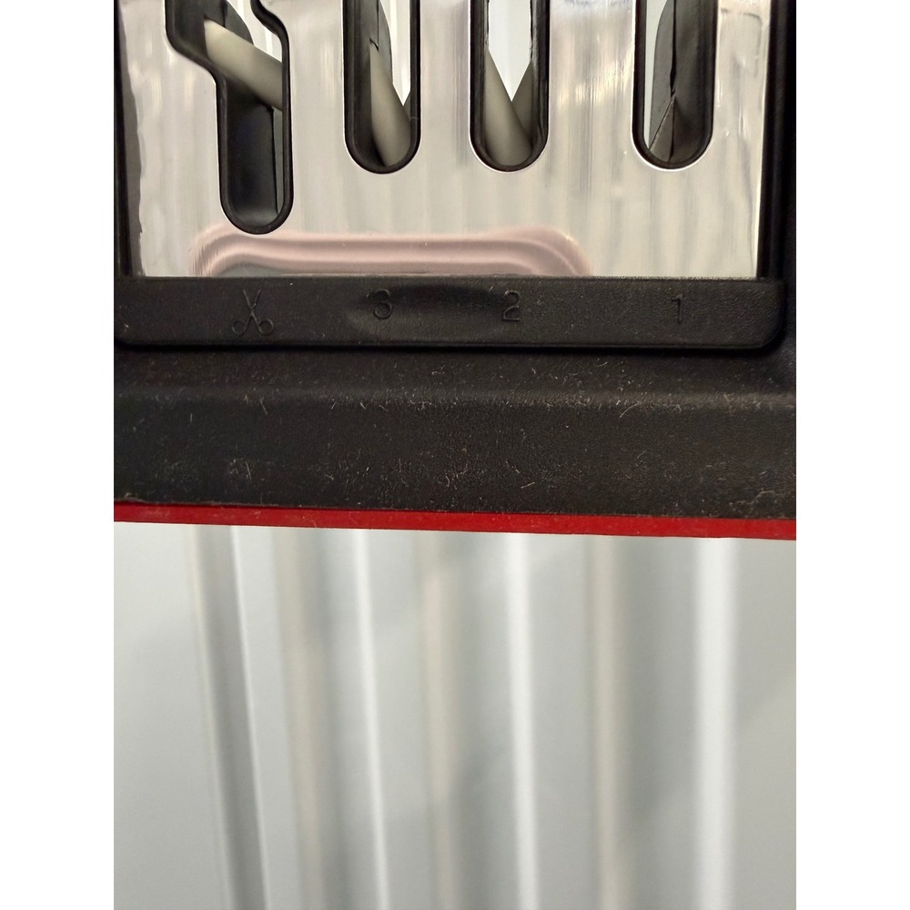 4-in-1 Kitchen‎ Knife and Scissor Sharpener Diamond Ceramic Tungsten Red Black - Picture 5 of 6